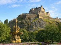 Edinburgh's imposing castle overlooks the city